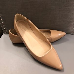 JCREW Viv Patent Leather Nude Flats Women’s 6.5